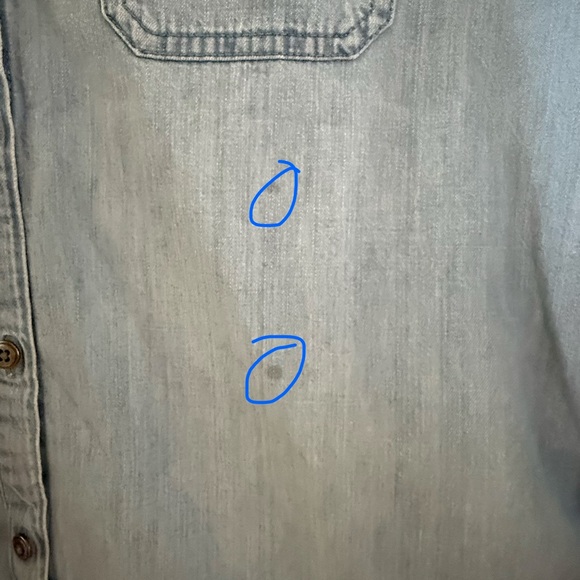 J. Jill Denim Blue Shirt, Medium - Picture 6 of 6